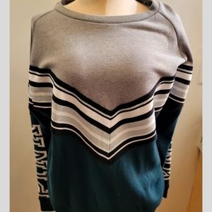 Victoria's Secret Pink Varsity Pull Over Sweatshirt